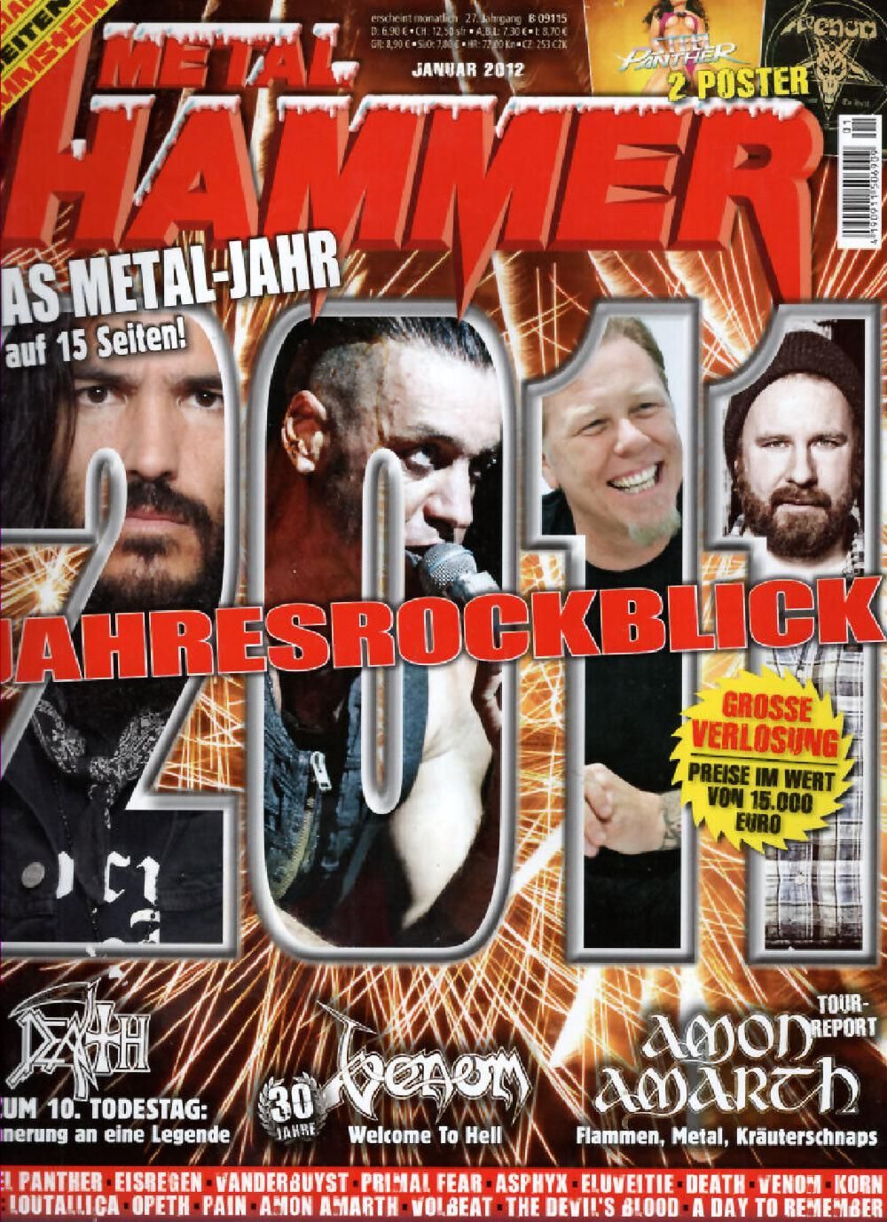 Metal Hammer Magazin Deutschland 2012-01 Rammstein Metallica