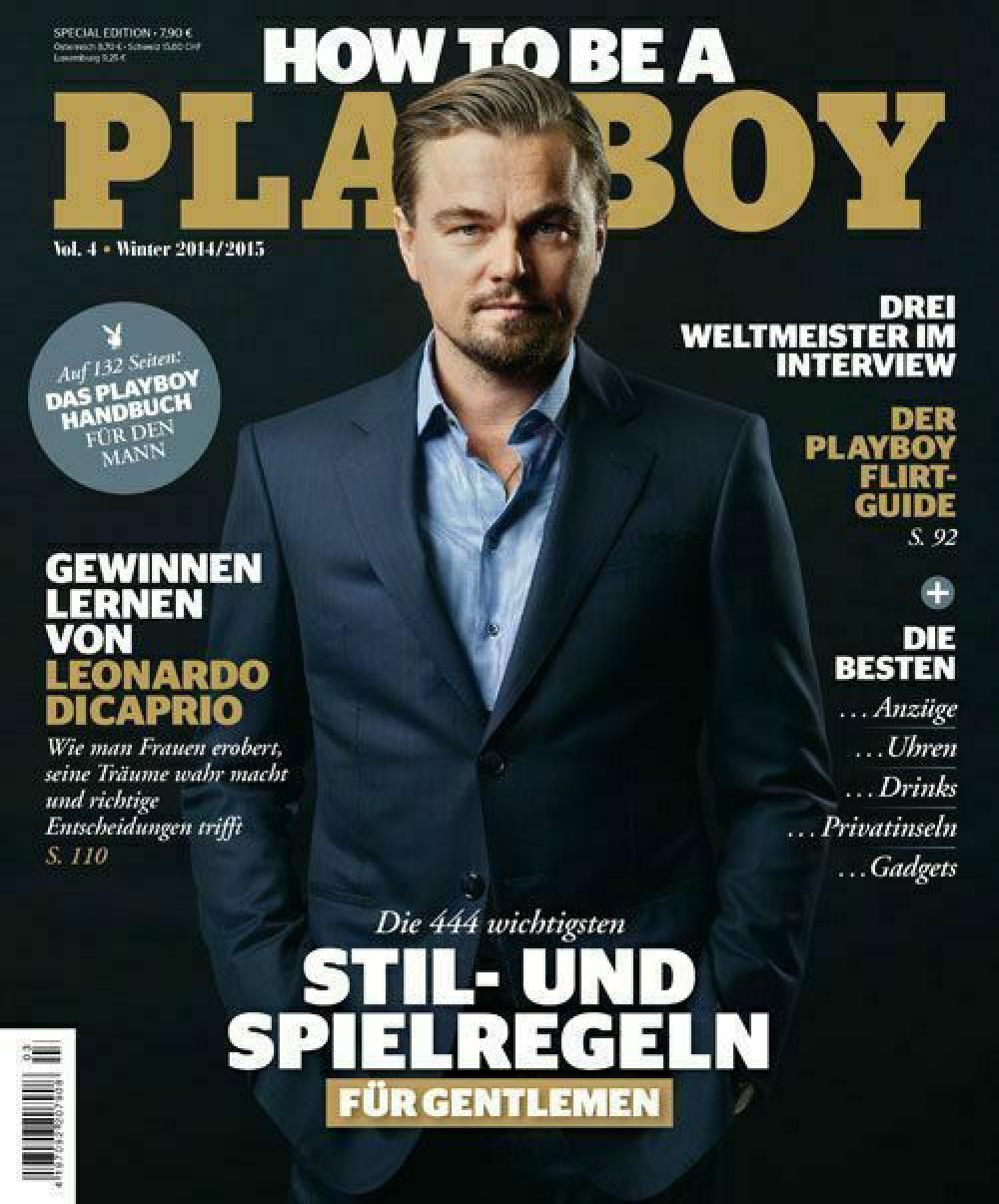 How To Be A Man Playboy Deutschland 2014 Leonardo DiCaprio