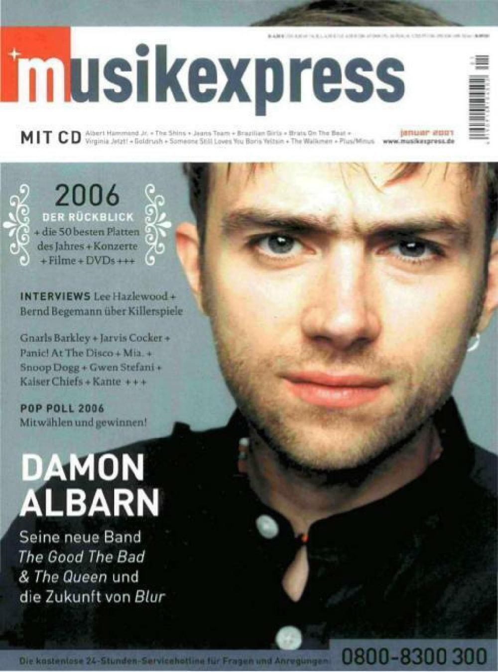 Musikexpress Magazin Deutschland 2007-01 Damon Albarn Lee Hazlewood