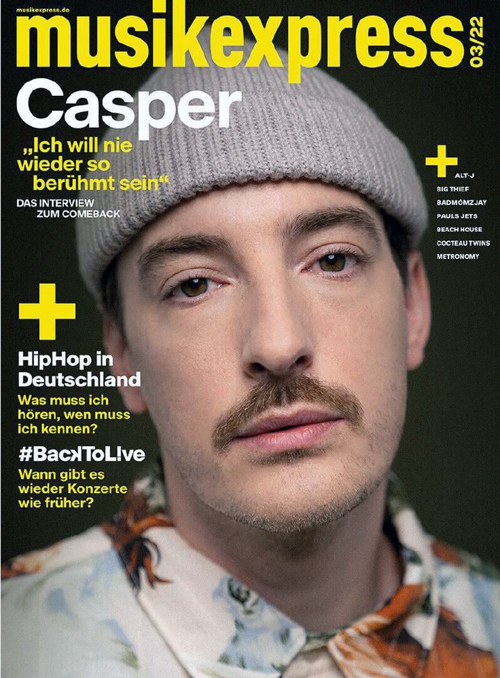 Musikexpress Magazin Deutschland 2022-03 Casper Alt-J Metronomy Mø Big Thief Mø