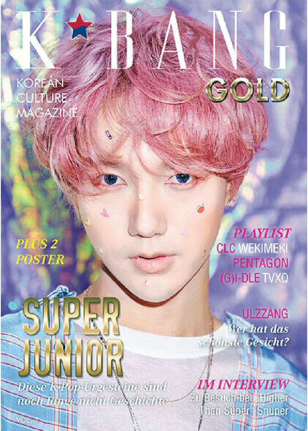 K*Bang Gold Revista Alemania 2017 #7 Super Junior Edición original