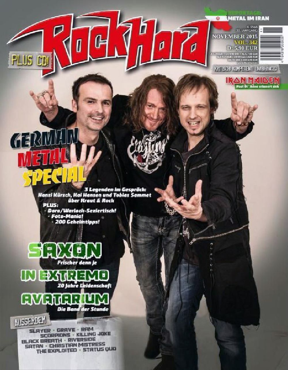 Rock Hard Magazin Deutschland 2015 #342 Saxon