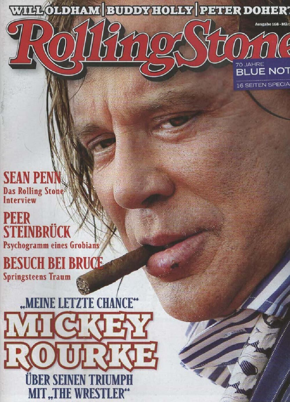 Rolling Stone Magazin Deutschland 2009 #168 Mickey Rourke Sean Penn