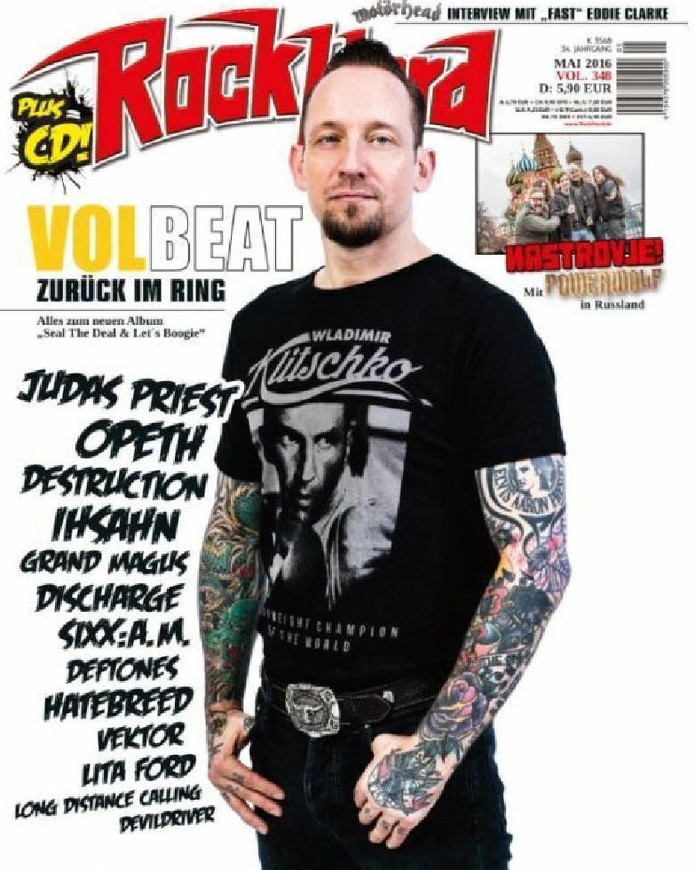 Rock Hard Magazin Deutschland 2016 #348 Volbeat