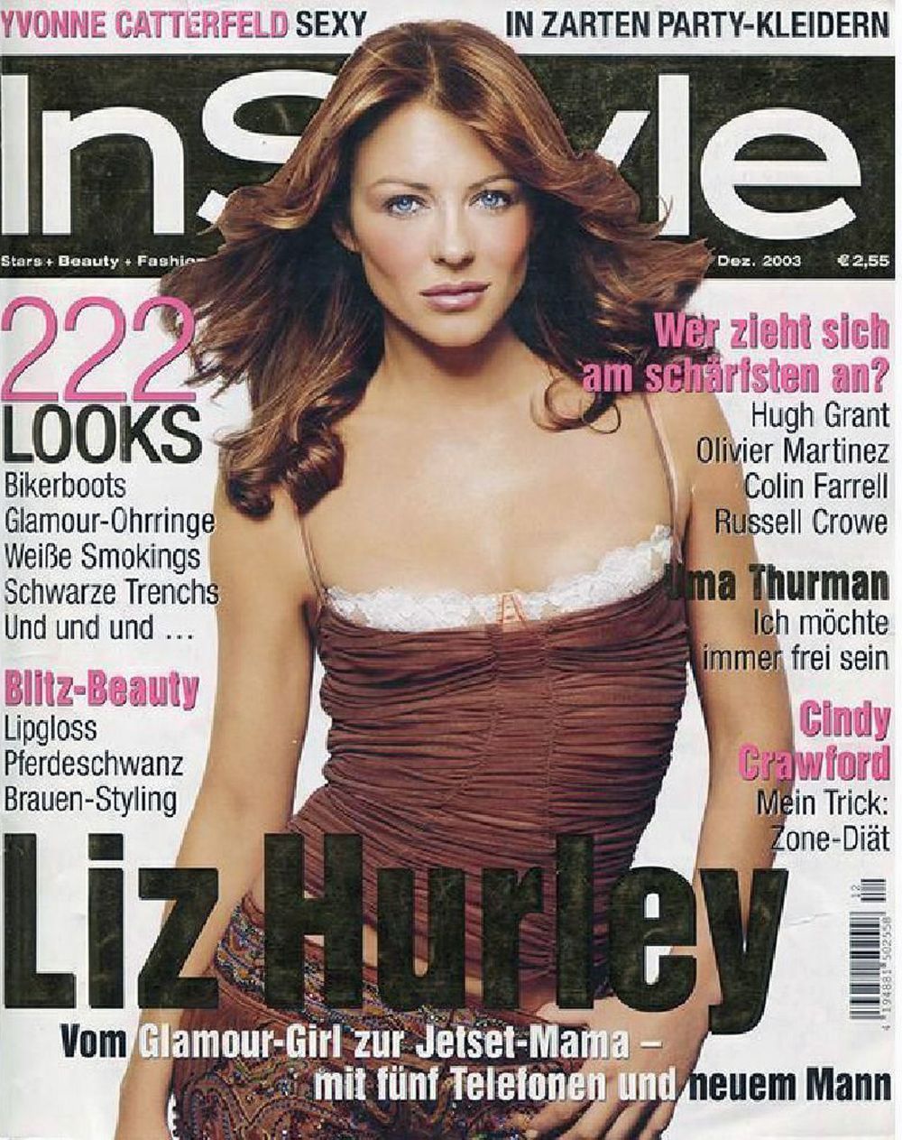InStyle Lehti Saksa 2003-12 Liz Hurley Alkuperäinen painos