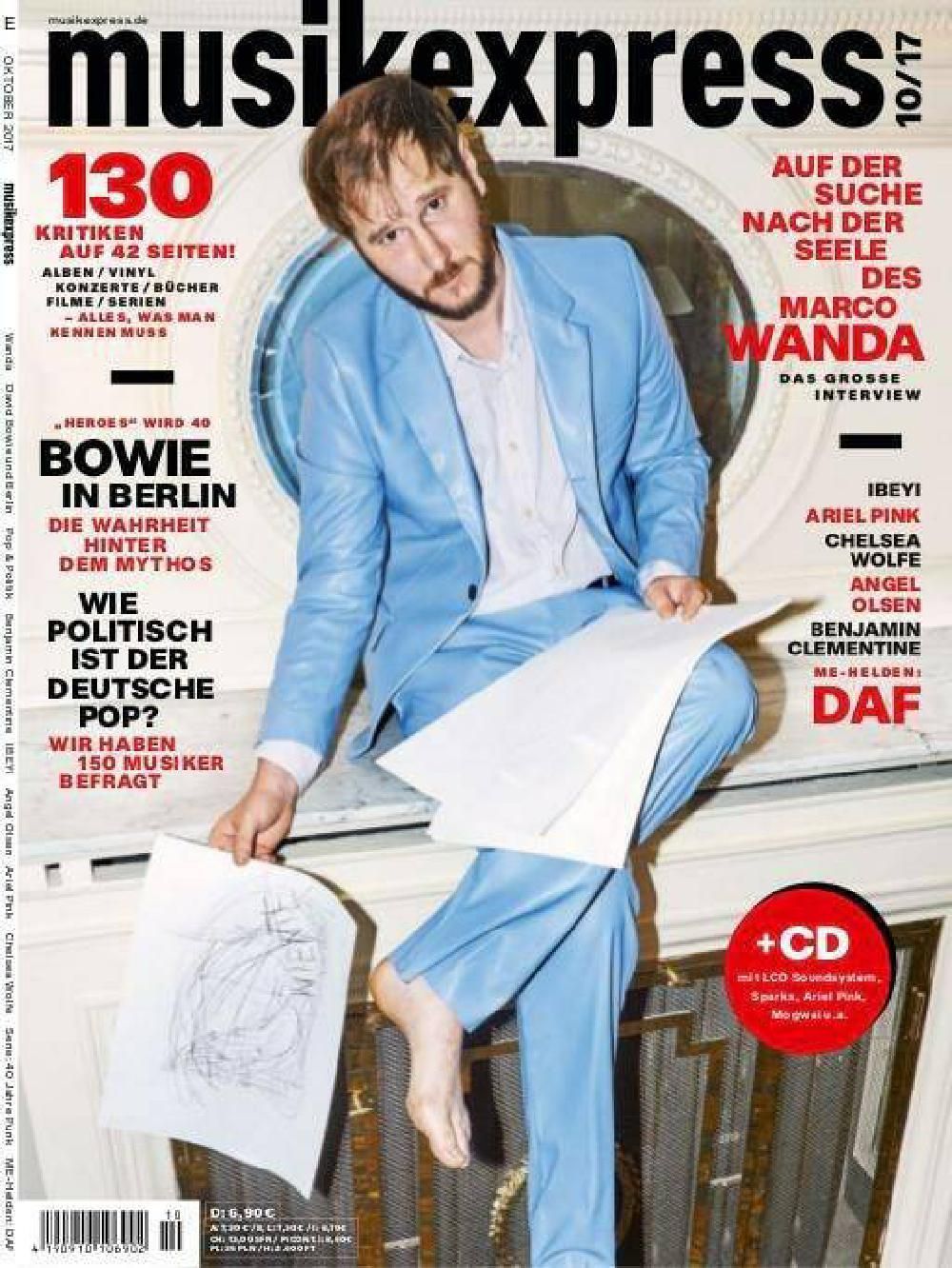 Musikexpress Magazine Germany 2017-10 – Wanda Bowie Ariel Pink Ibeyi Angel Olsen – Original Print Issue