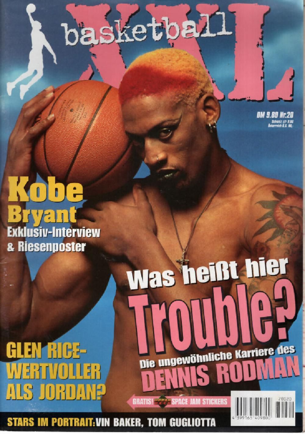 Basketball XXL Magazin Deutschland 1997 #20 Dennis Rodman Kobe Bryant