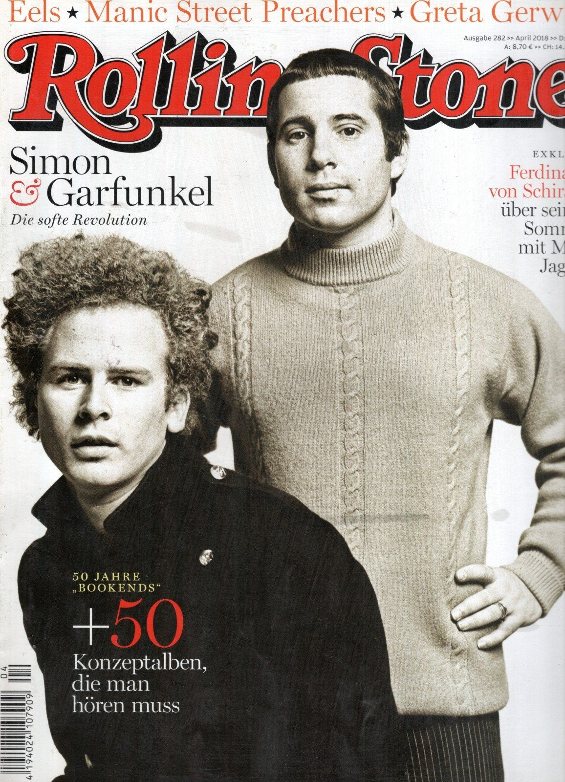 Rolling Stone Rivista Germania 2018-04 Simon & Garfunkel Edizione originale