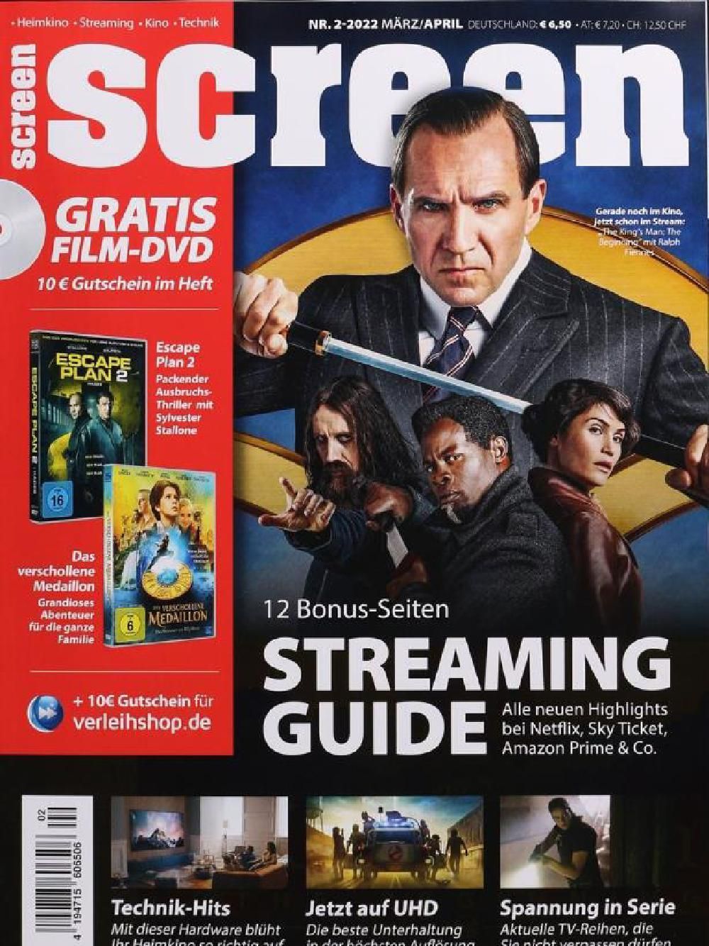 Screen Lehti Saksa 2022-02 Ralph Fiennes Alkuperäinen painos