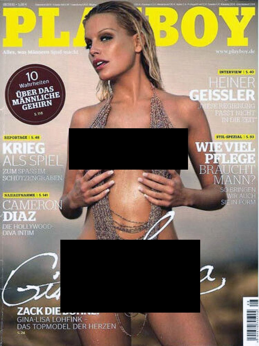 Playboy Magazin Deutschland 2010-08 Gina Lisa Lohfink