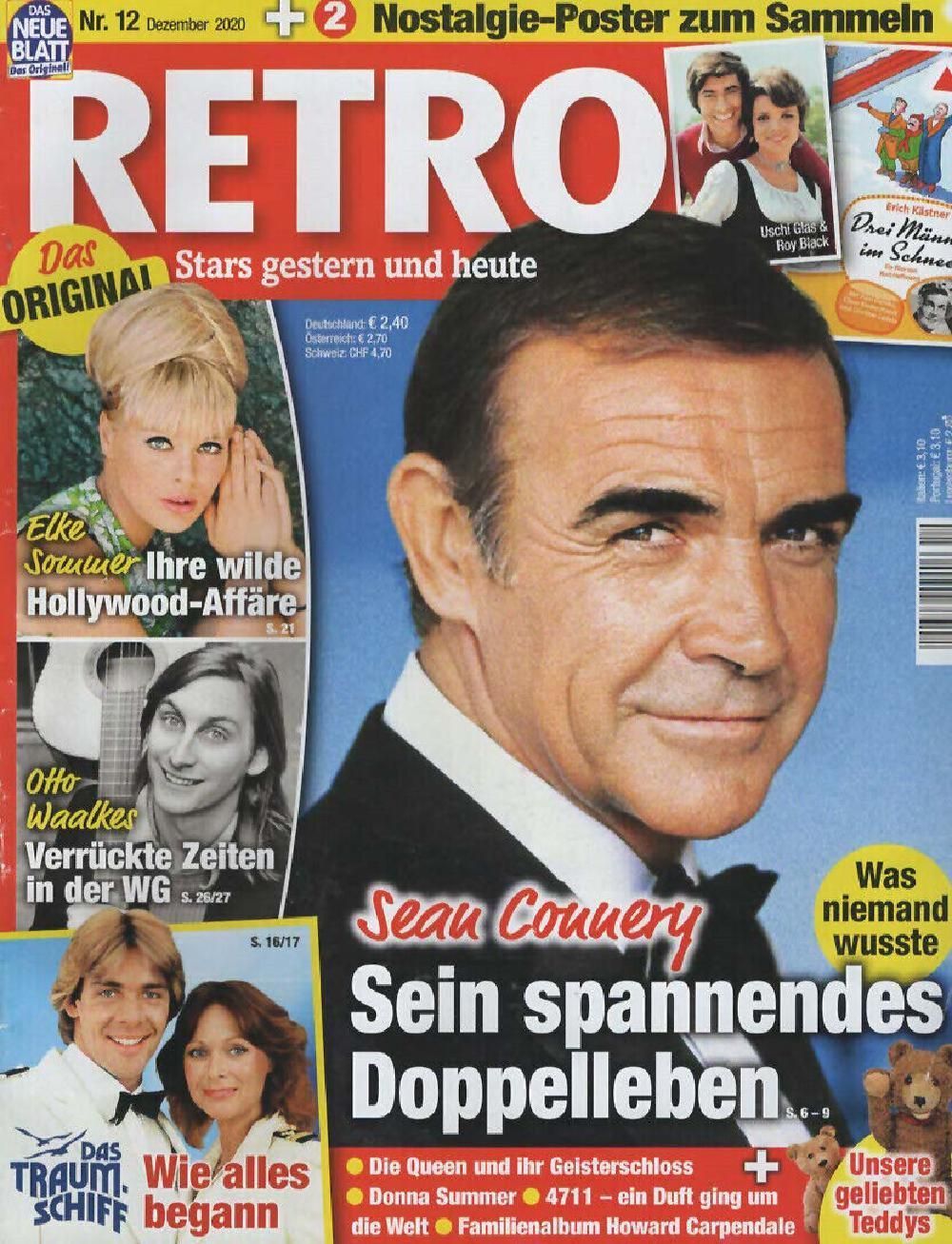 Retro Magazin Deutschland 2020-12 Sean Connery James Bond Elke Sommer