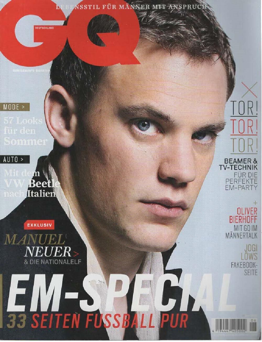 GQ Magazin Deutschland 2012-06 Manuel Neuer