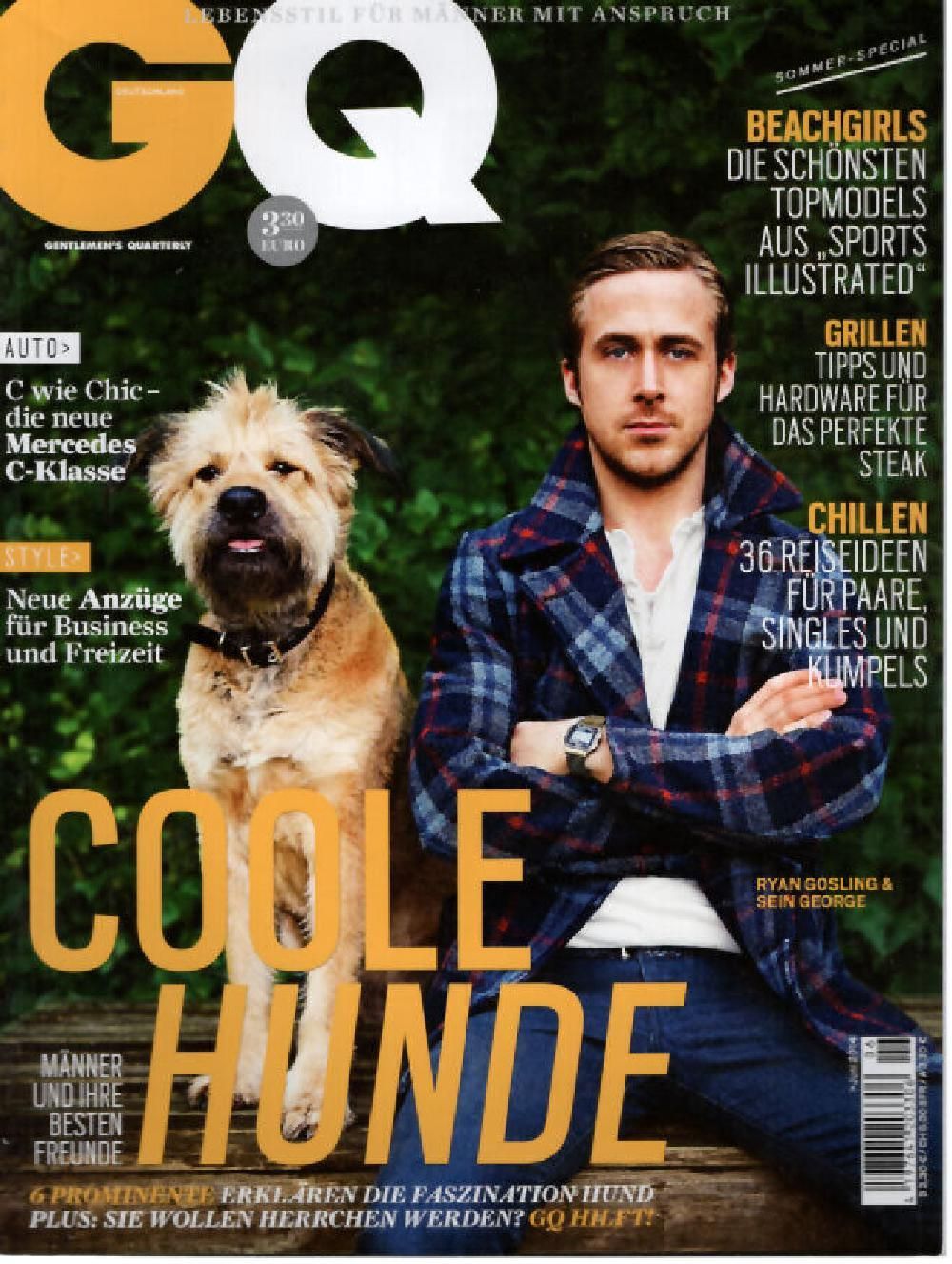 GQ Magazine Germany 2014-06 – Ryan Gosling George – Original Print Issue