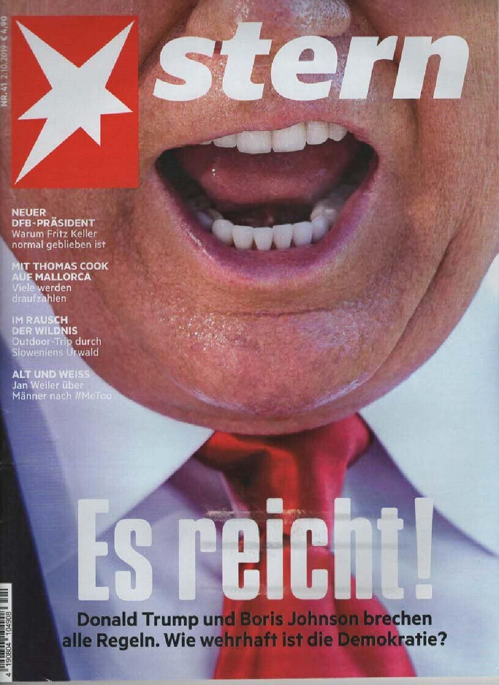 Stern Magazin Deutschland 2019-41 Donald Trump