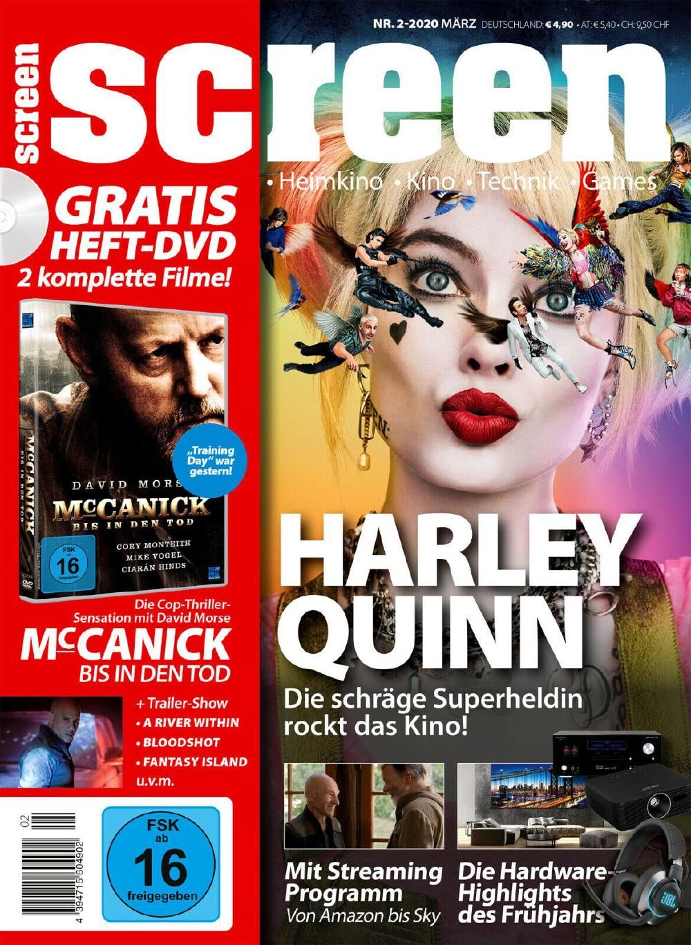Screen Lehti Saksa 2020-02 Harley Quinn Alkuperäinen painos