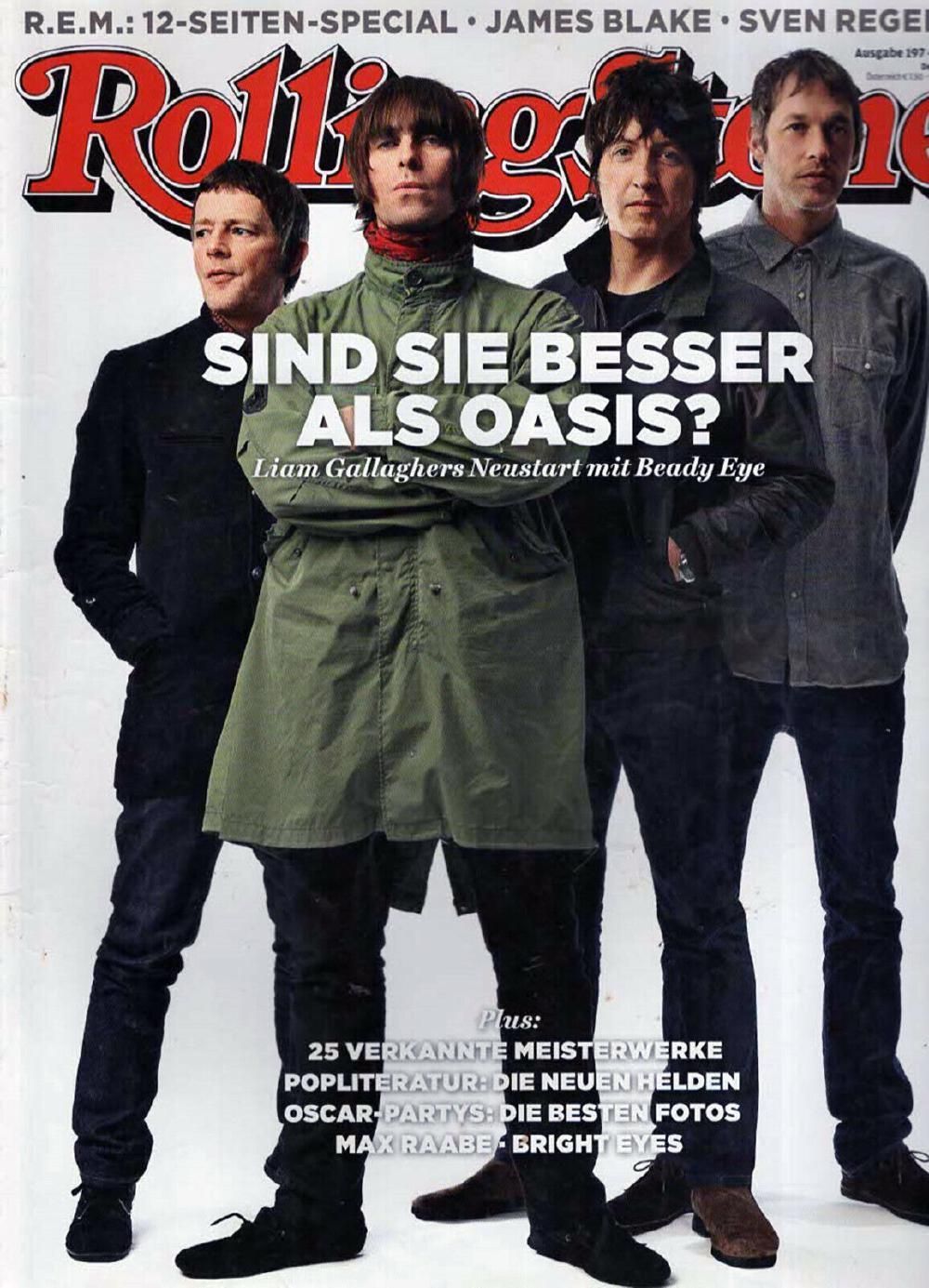 Rolling Stone Magazin Deutschland 2011 #197 Liam Gallagher Beady Eye