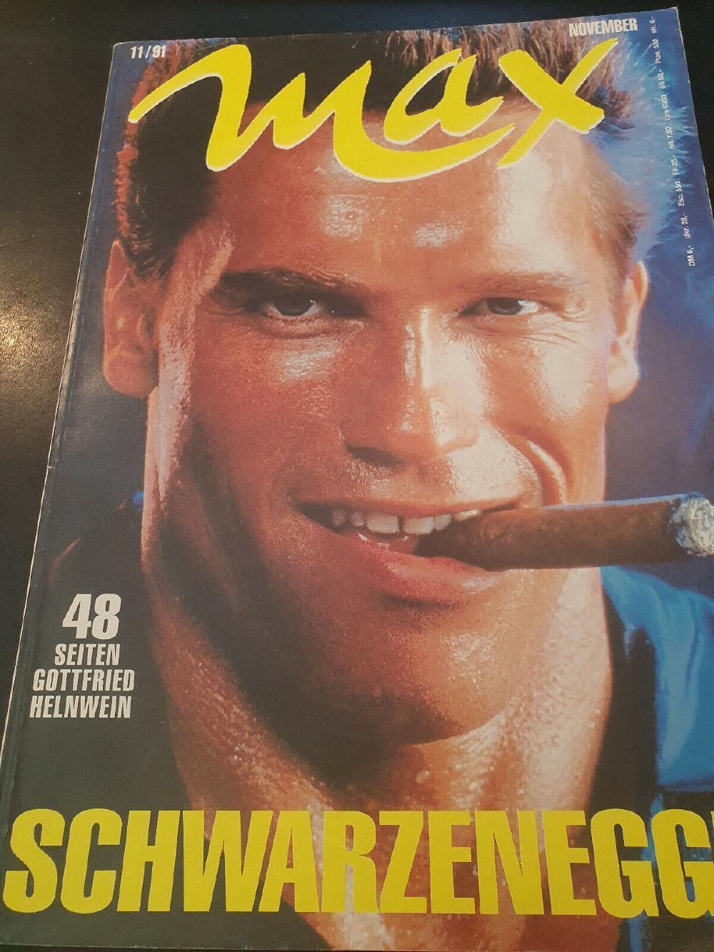 Max Magazin Deutschland 1991-11 Arnold Schwarzenegger