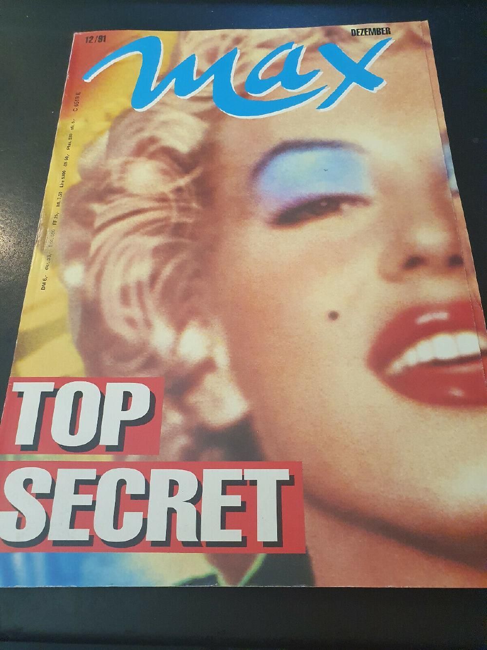 Max Magazin Deutschland 1991-12 Marylin Monroe