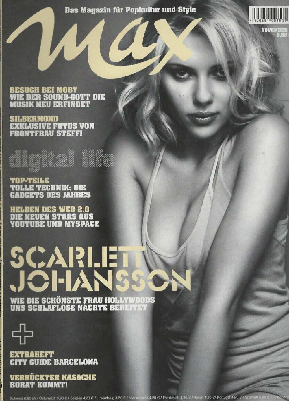 Max Magazin Deutschland 2006-11 Scarlett Johansson