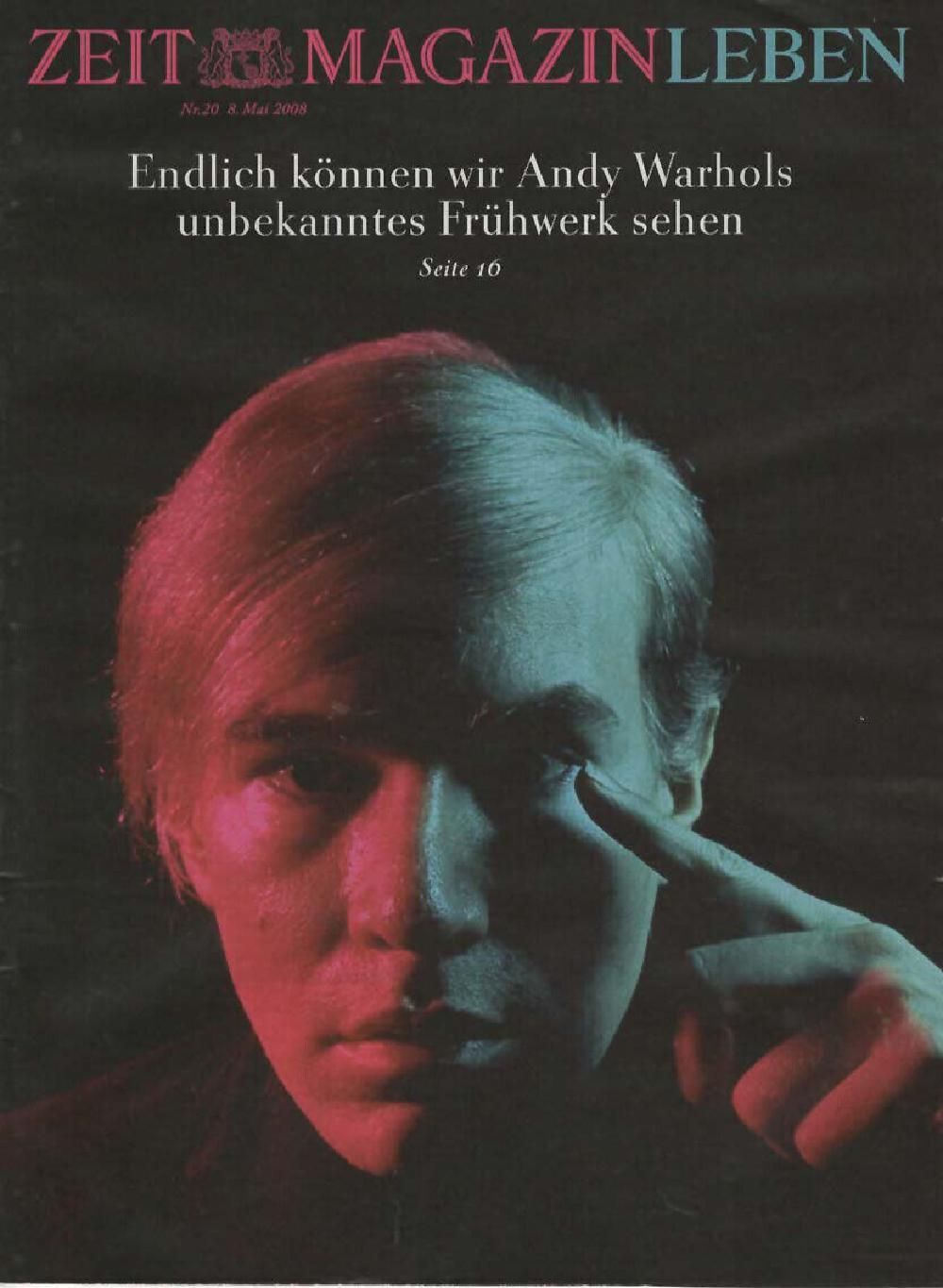 Zeit Magazine Germany 2008-20 Andy Warhol Original Print Issue