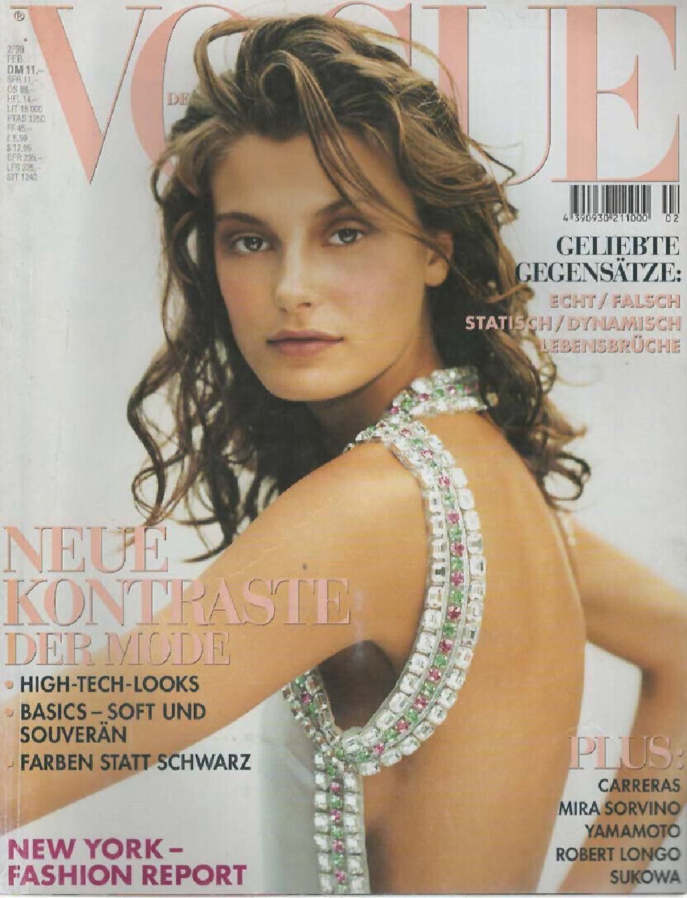 Vogue Magazin Deutschland 1999-02 Aurelie Claudel
