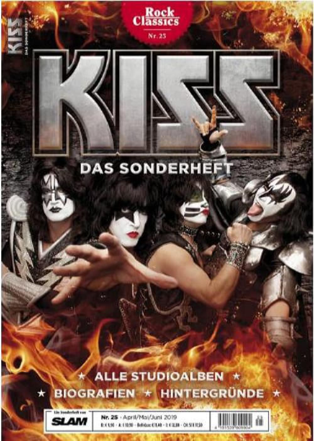 Rock Classics Lehti Saksa 2019 #25 Kiss Alkuperäinen painos