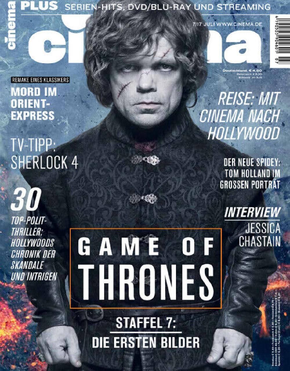 Cinema Magazin Deutschland 2017-07 Peter Dinklage Jessica Chastain