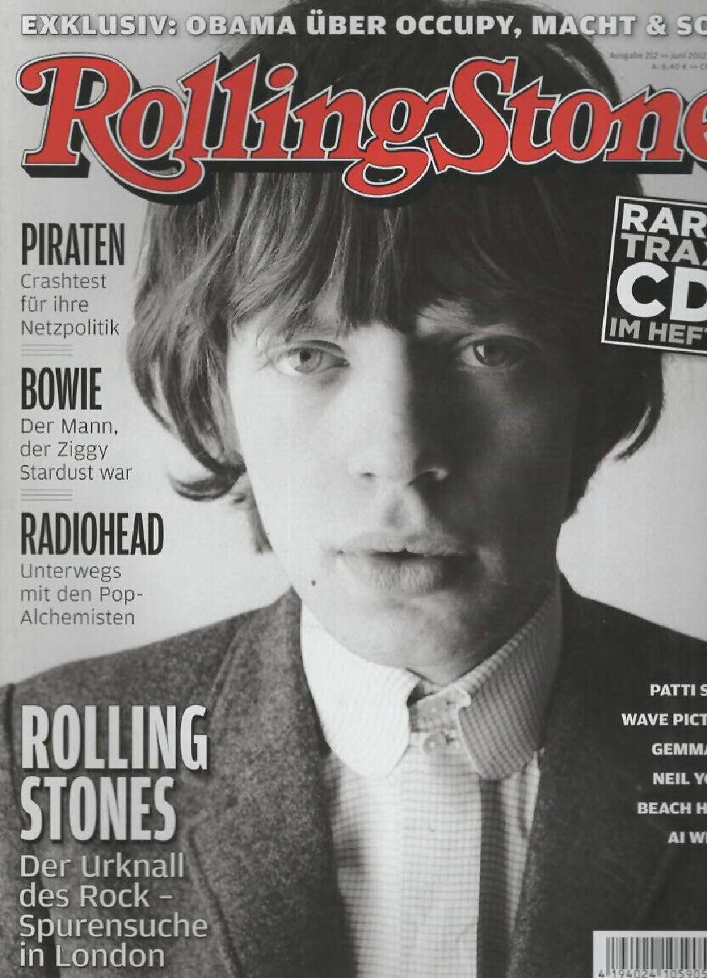 Rolling Stone Magazin Deutschland 2012-06 Mick Jagger Radiohead Barack Obama David Bowie #212