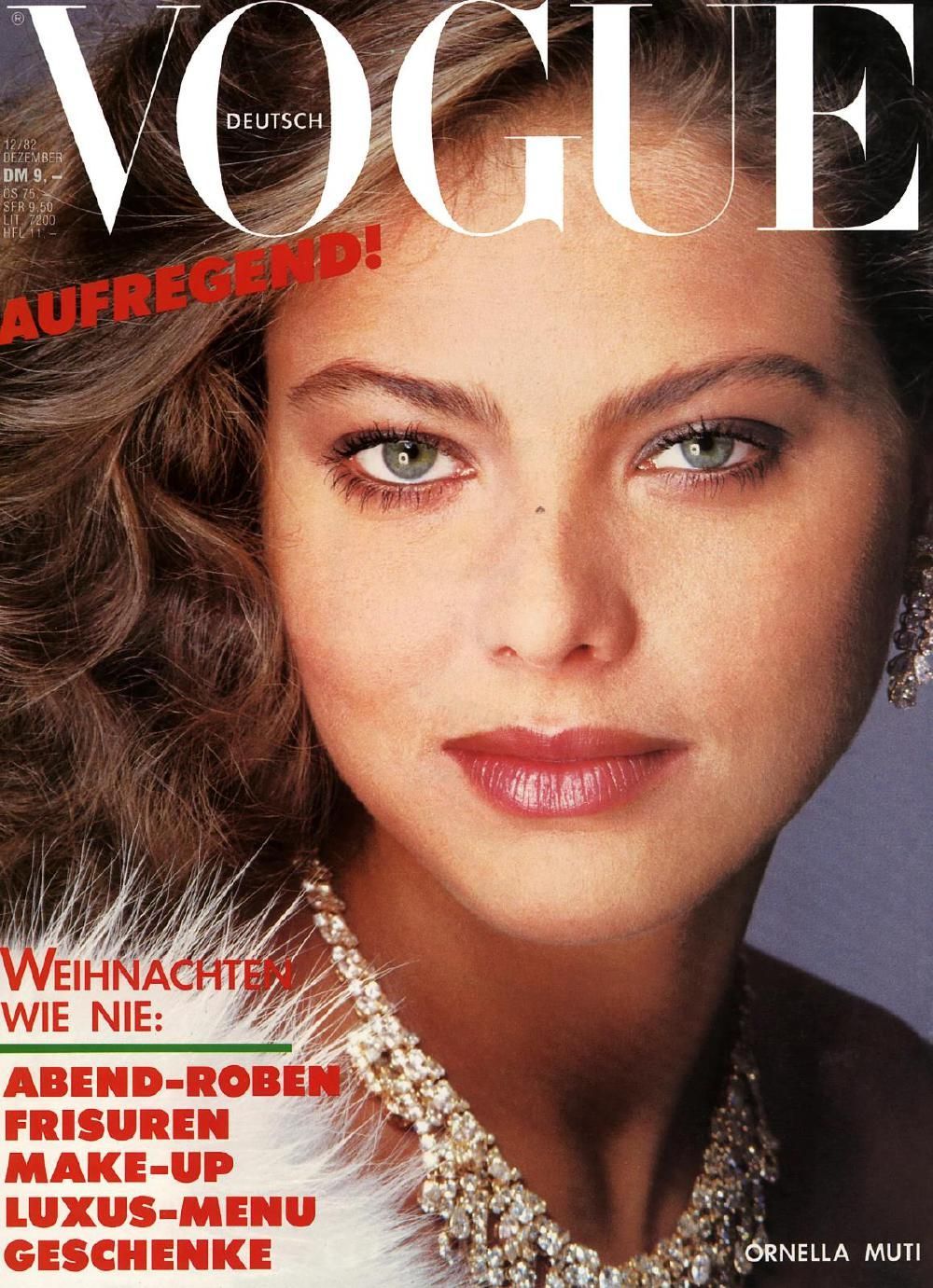 Vogue Magasin Tyskland 1982-12 Ornella Muti Originaludgave