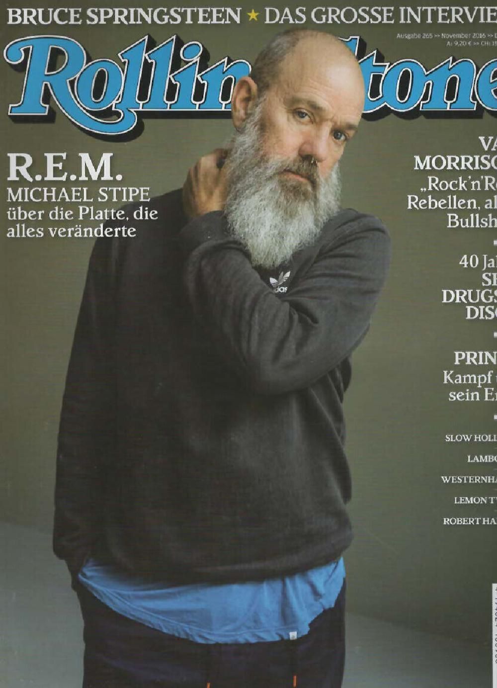 Rolling Stone Magazin Deutschland 2016-11 REM Michael Stipe Van Morrison Prince