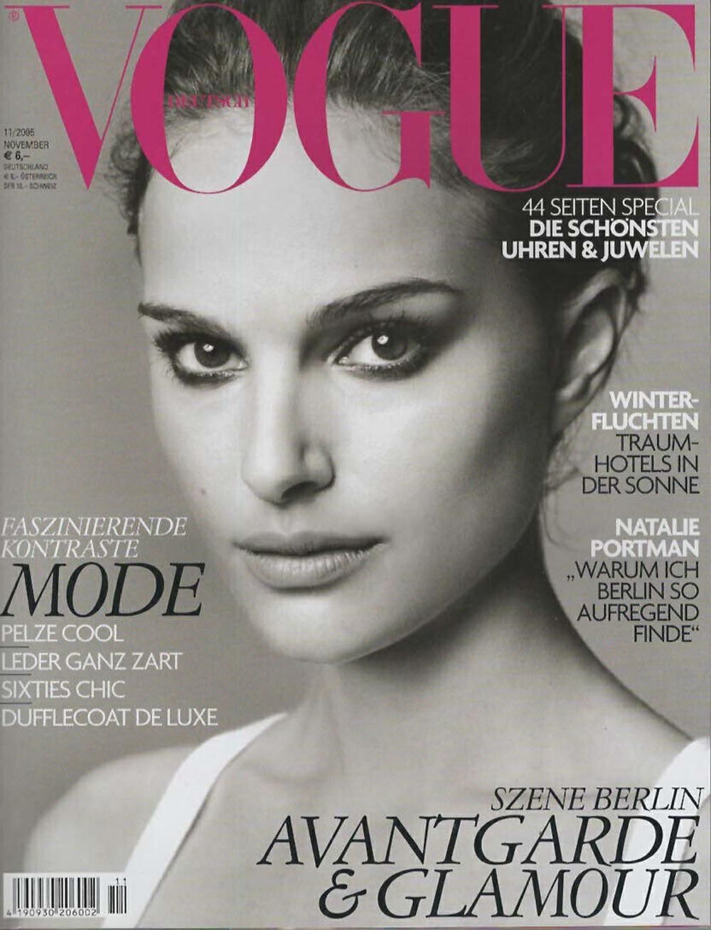 Vogue Rivista Germania 2005-11 Natalie Portman Edizione originale