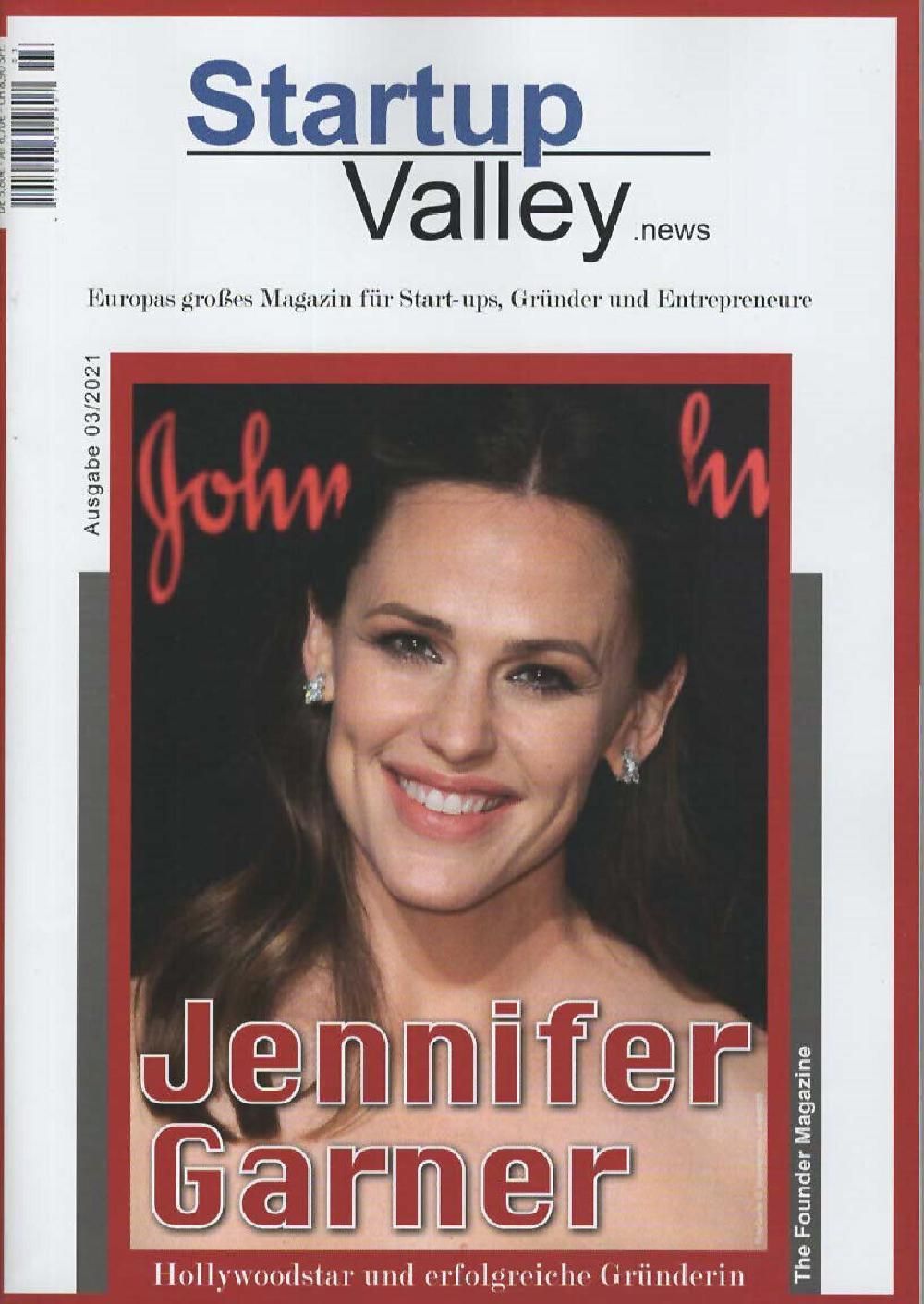 Startup Valley Magazin Deutschland 2021-03 Jennifer Garner