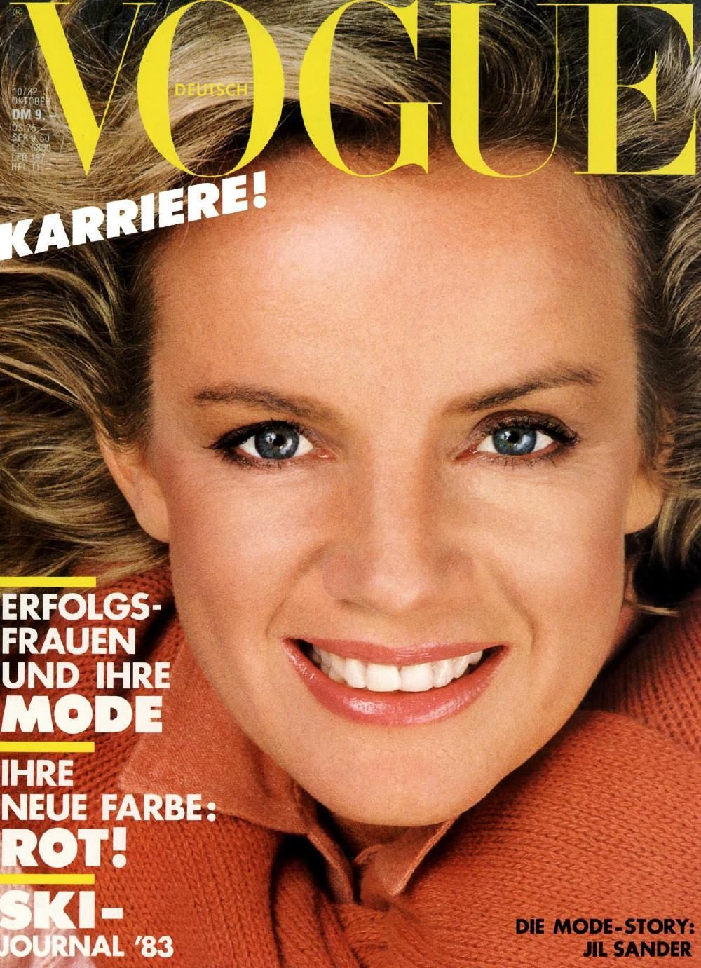 Vogue Magazine Germany 1982-10 Jil Sander Original Print Issue