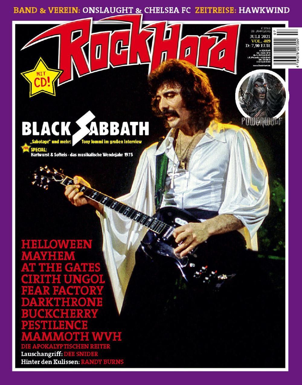 Rock Hard Magazin Deutschland 2021 #409 Black Sabbath