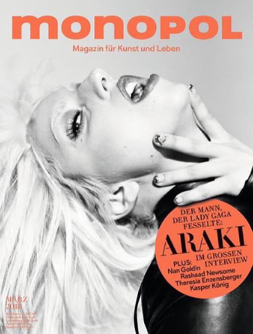 Monopol Lehti Saksa 2018-03 Lady Gaga Araki Alkuperäinen painos
