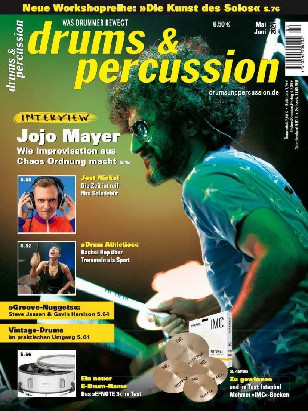 Drums & Percussions Magazin Deutschland 2021-05+06 Jojo Mayer Jost Nickel Rachel Rep