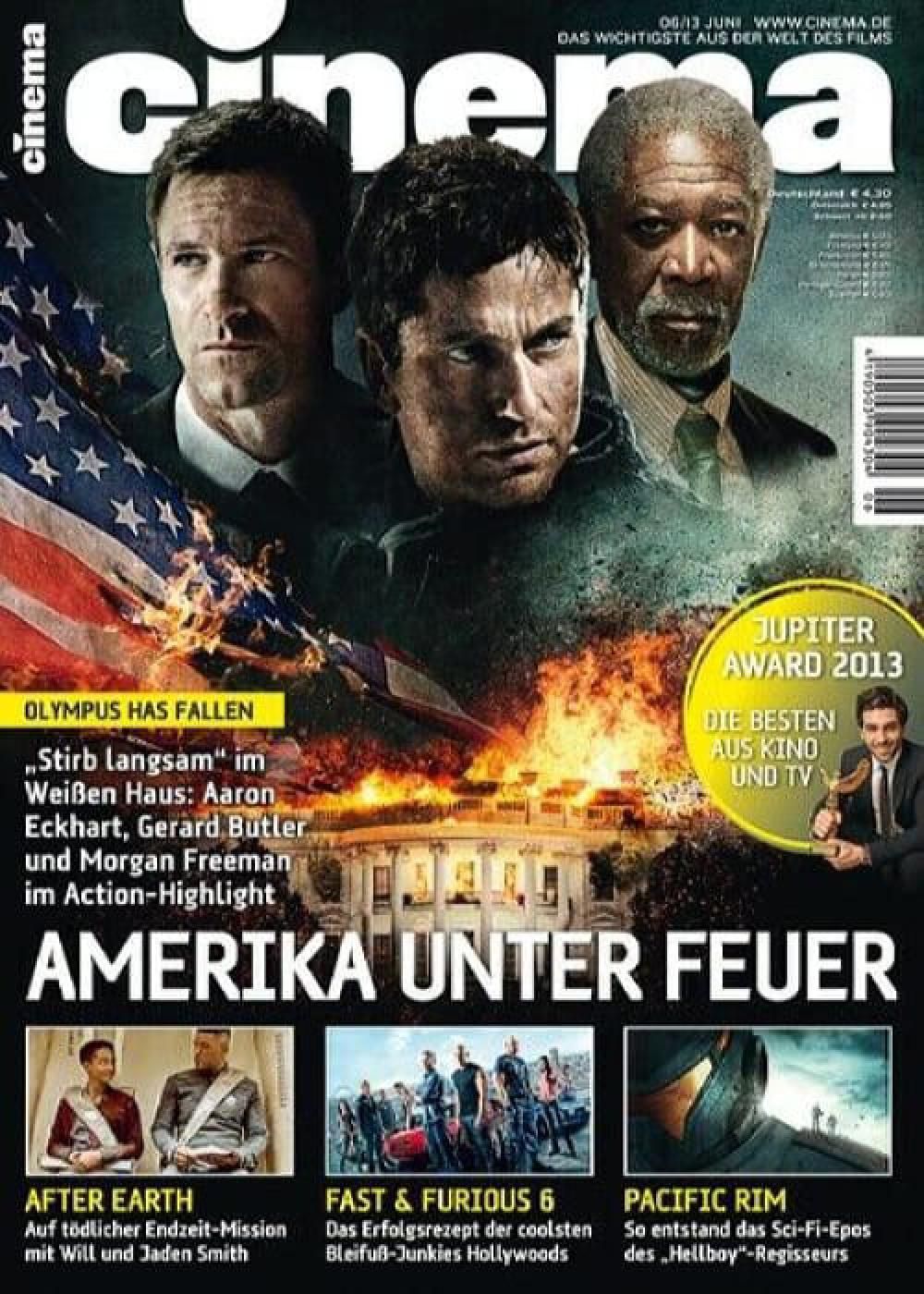Cinema Magazin Deutschland 2013-06 Aaron Eckhart Morgan Freeman Gerald Butler
