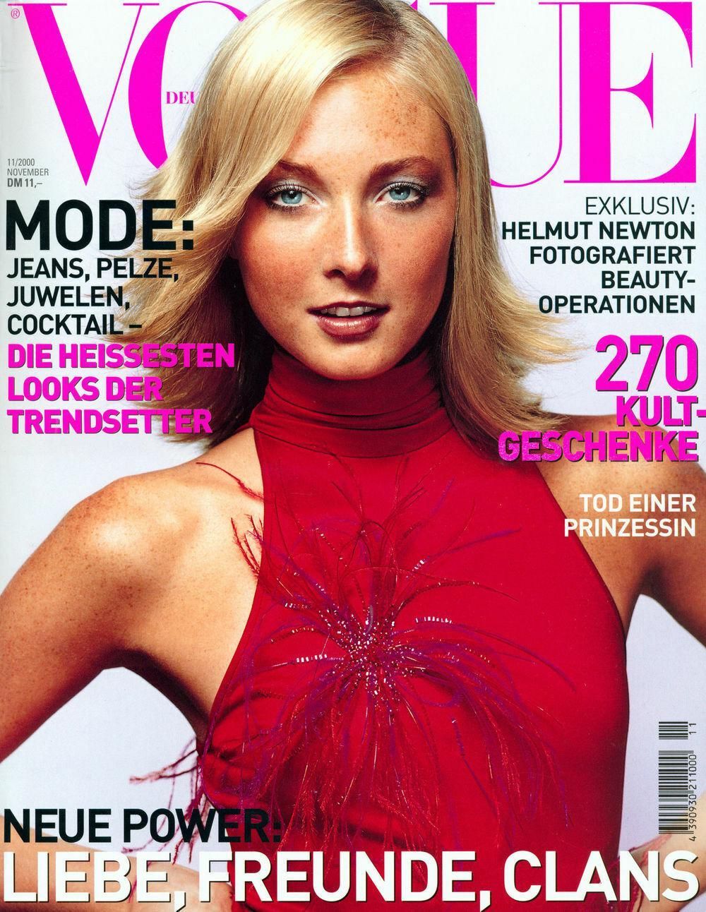 Vogue Magazine Germany 2000-11 Maggie Rizer Original Print Issue