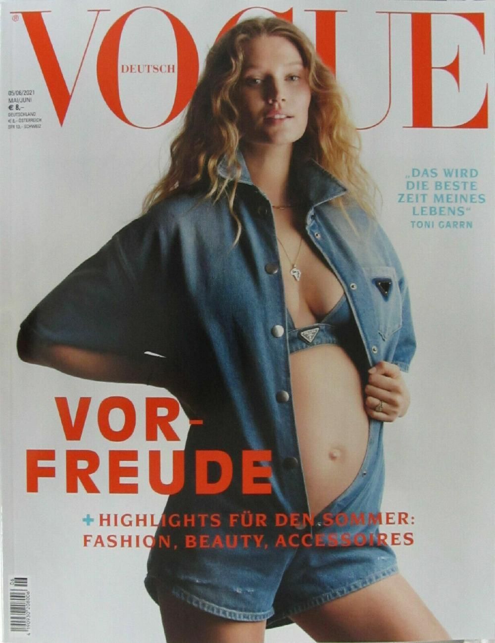 Vogue Magazin Deutschland 2021-05+06 Toni Garn Pregnant