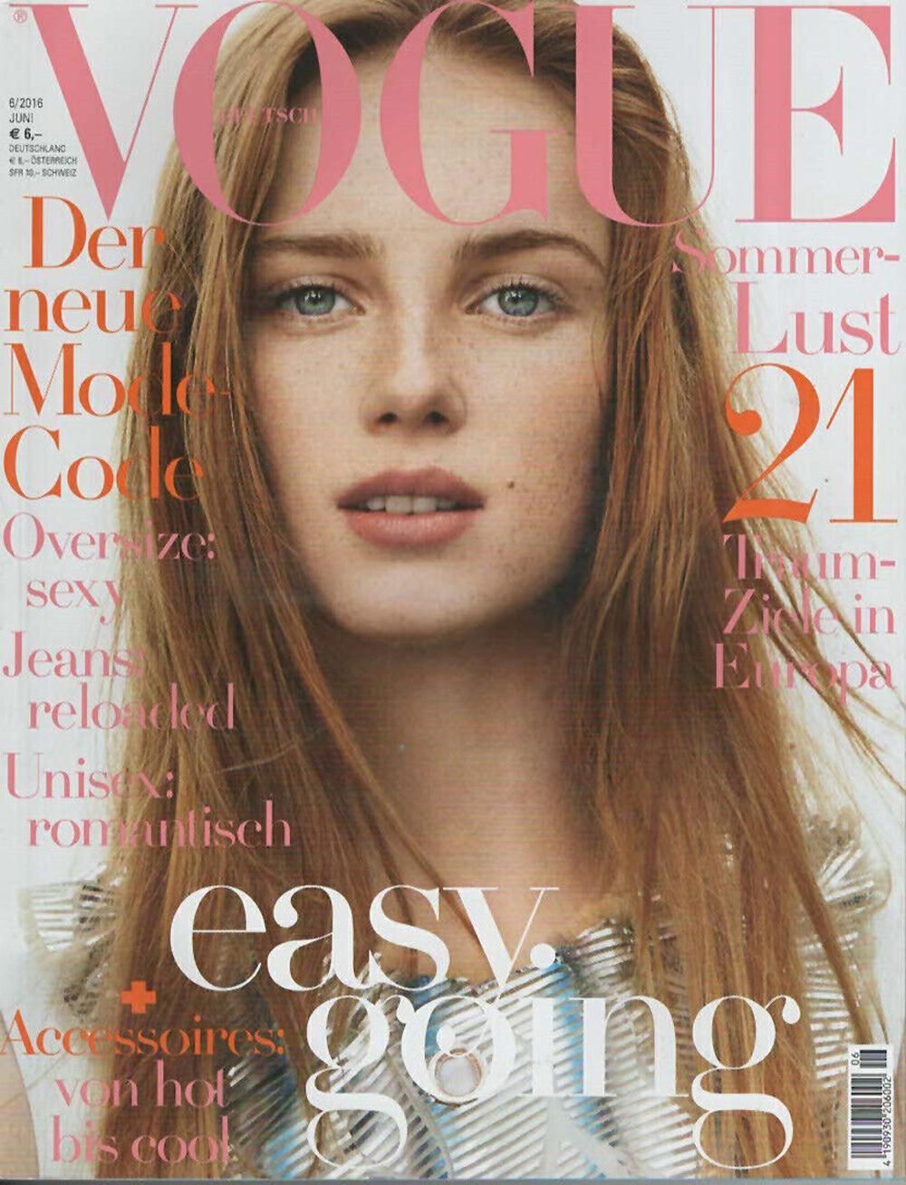 Vogue Magazin Deutschland 2016-06 Rianne Van Rompaey