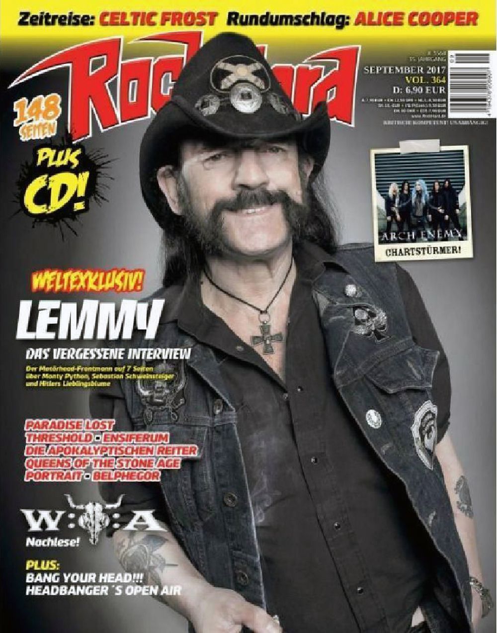 Rock Hard Magazin Deutschland 2017 #364 Lemmy Kilmister
