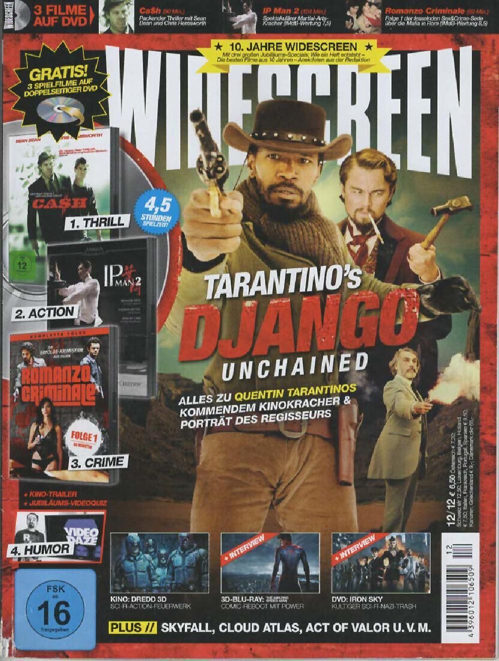 Widescreen Magazin Deutschland 2012-12 Waitz Foxx DiCaprio Tarantino