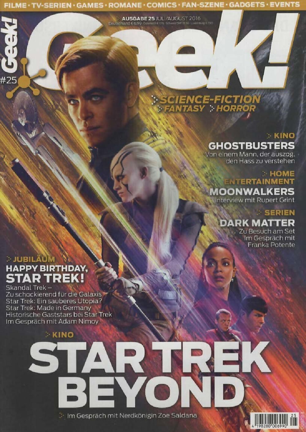 Geek Revista Alemanha 2016 #25 Star Trek Beyond Moonwalkers Dark Matter