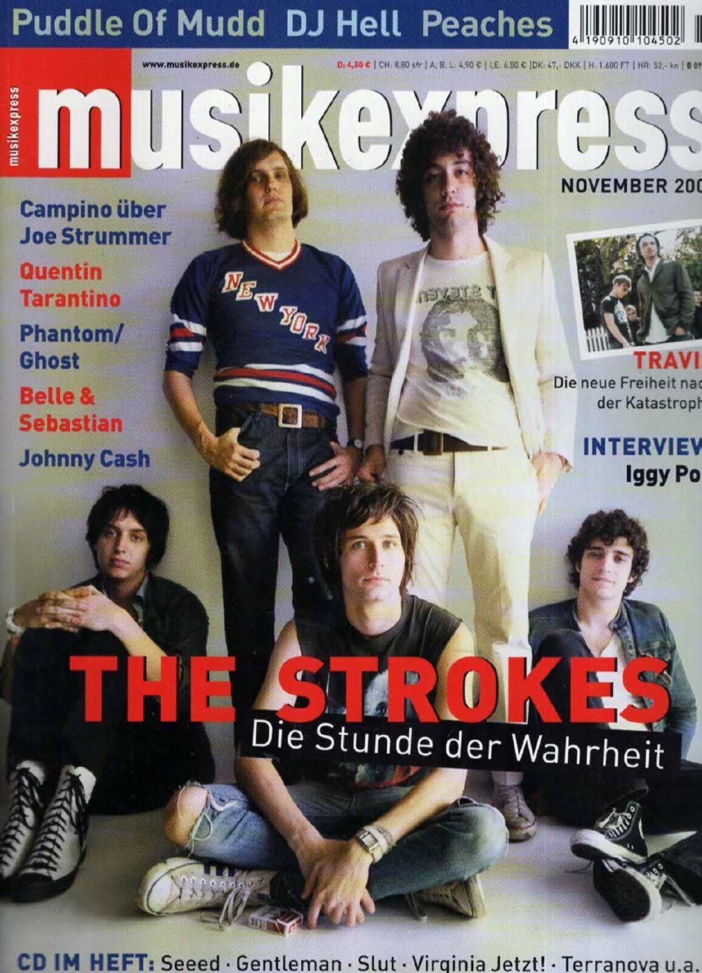 Musikexpress Magazin Deutschland 2003-11 The Strokes Travis Iggy Pop Tarantino