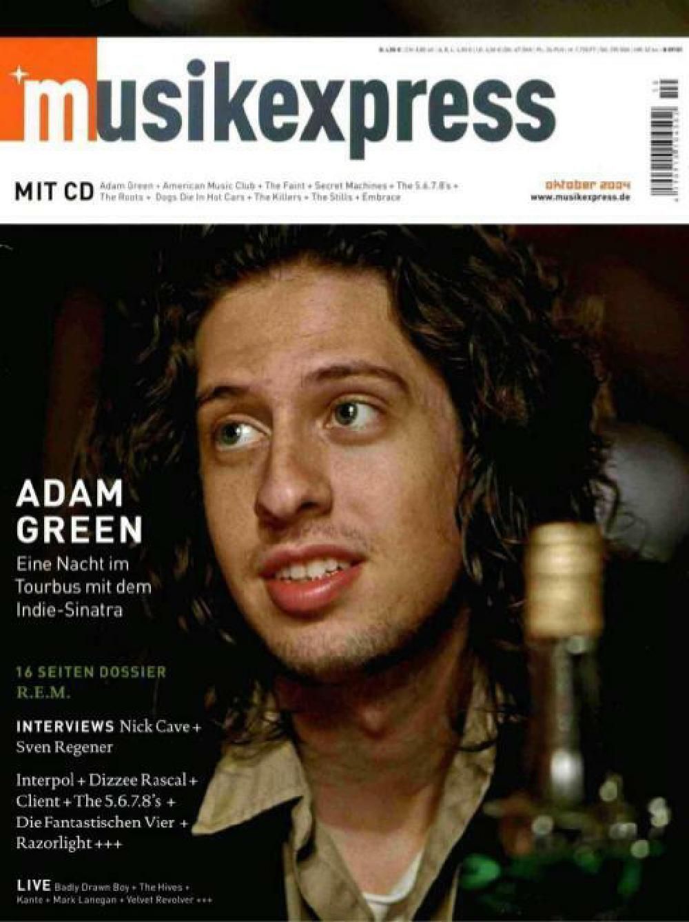 Musikexpress Magazin Deutschland 2004-10 Adam Green Nick Cave REM
