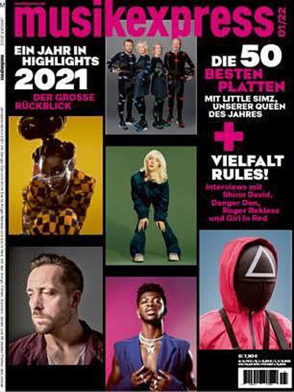 Musikexpress Magazin Deutschland 2022-01 Girl In Red Marie Ulven Abba Little Simz