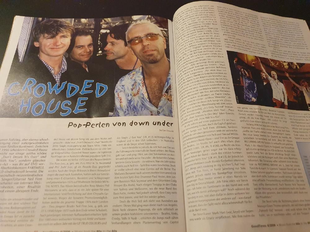 Good Times Revista Alemania 2006-06 – Crowded House Frampton Burke – Edición original