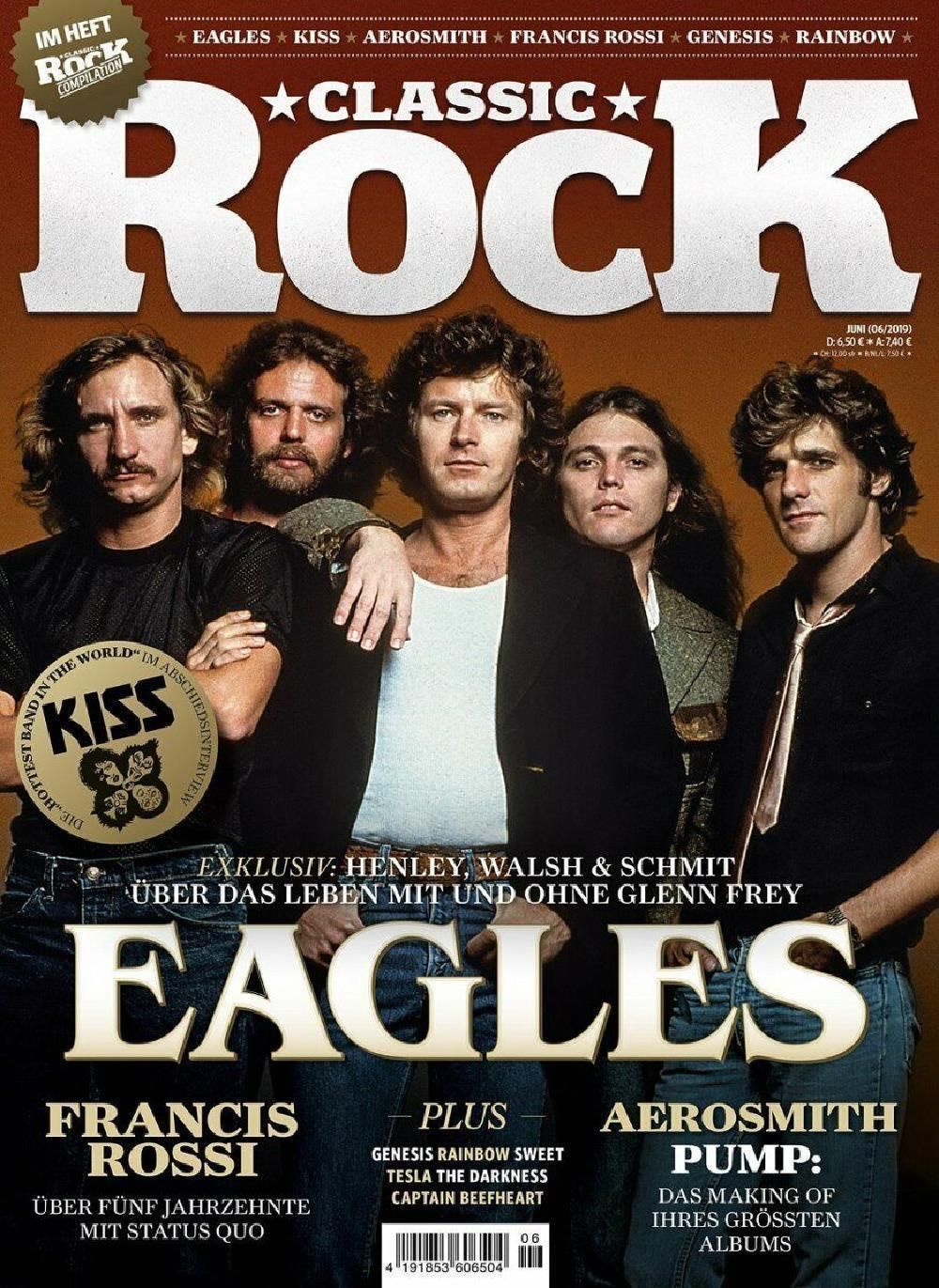 Classic Rock Magasin Tyskland 2019 #81 Eagles Francis Rossi Aerosmith Genesis Rainbow