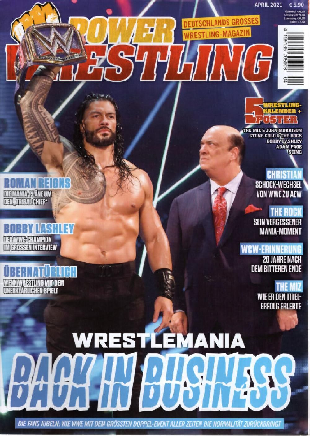 Power Wrestling Magazin Deutschland 2021-04 Roman Reigns