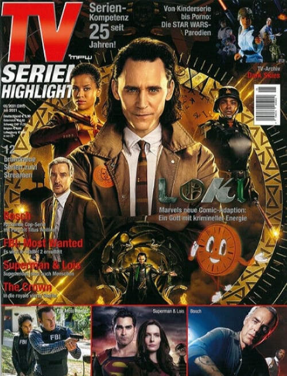 TV Serien Highlights Magazin Deutschland 2021 #289 Tom Hiddleston Loki
